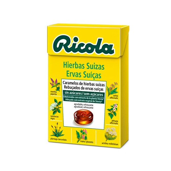 Ricola caramelos hierbas suizas sin azucar 50g Imagen de Ricola caramelos hierbas suizas sin azucar 50g