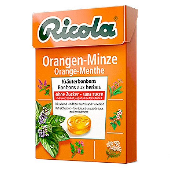 RICOLA CARAMELOS NARANJA MENTA S/A 50 G Imagen de RICOLA CARAMELOS NARANJA MENTA S/A 50 G
