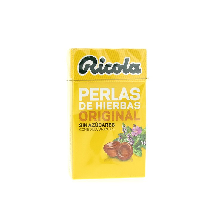 RICOLA PERLAS HIERBAS SUIZAS S/A 25 G. Imagen de RICOLA PERLAS HIERBAS SUIZAS S/A 25 G.