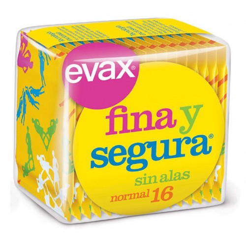 Evax compresas fina y segura alas normal 12 und Imagen de Evax compresas fina y segura alas normal 12 und