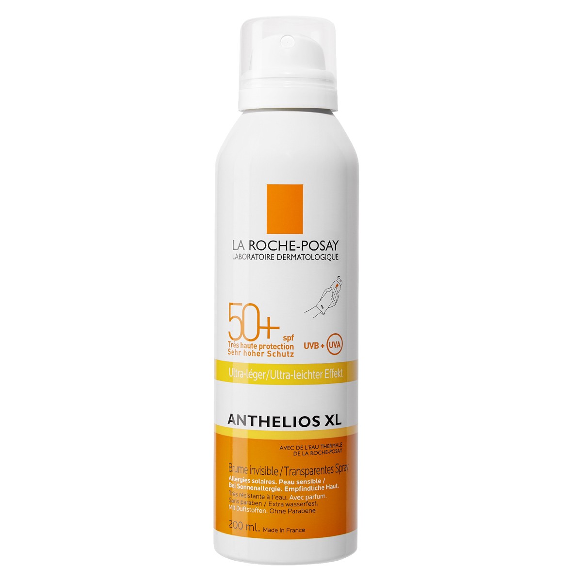 La Roche Posay Anthelios XL bruma invisible SPF50+ 200ml Imagen de La Roche Posay Anthelios XL bruma invisible SPF50+ 200ml