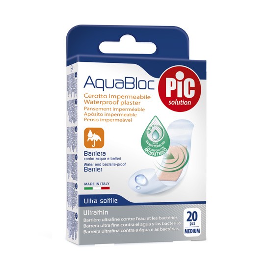 Pic aquabloc bactericida adhesivo 22,5mm 20uds Imagen de Pic aquabloc bactericida adhesivo 22,5mm 20uds