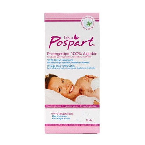 Indasec pospart algodon protegeslips 24 u Imagen de Indasec pospart algodon protegeslips 24 u