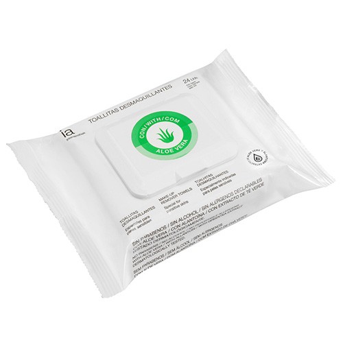 Interapothek Toallitas desmaquillantes aloe vera 24uds Imagen de Interapothek Toallitas desmaquillantes aloe vera 24uds