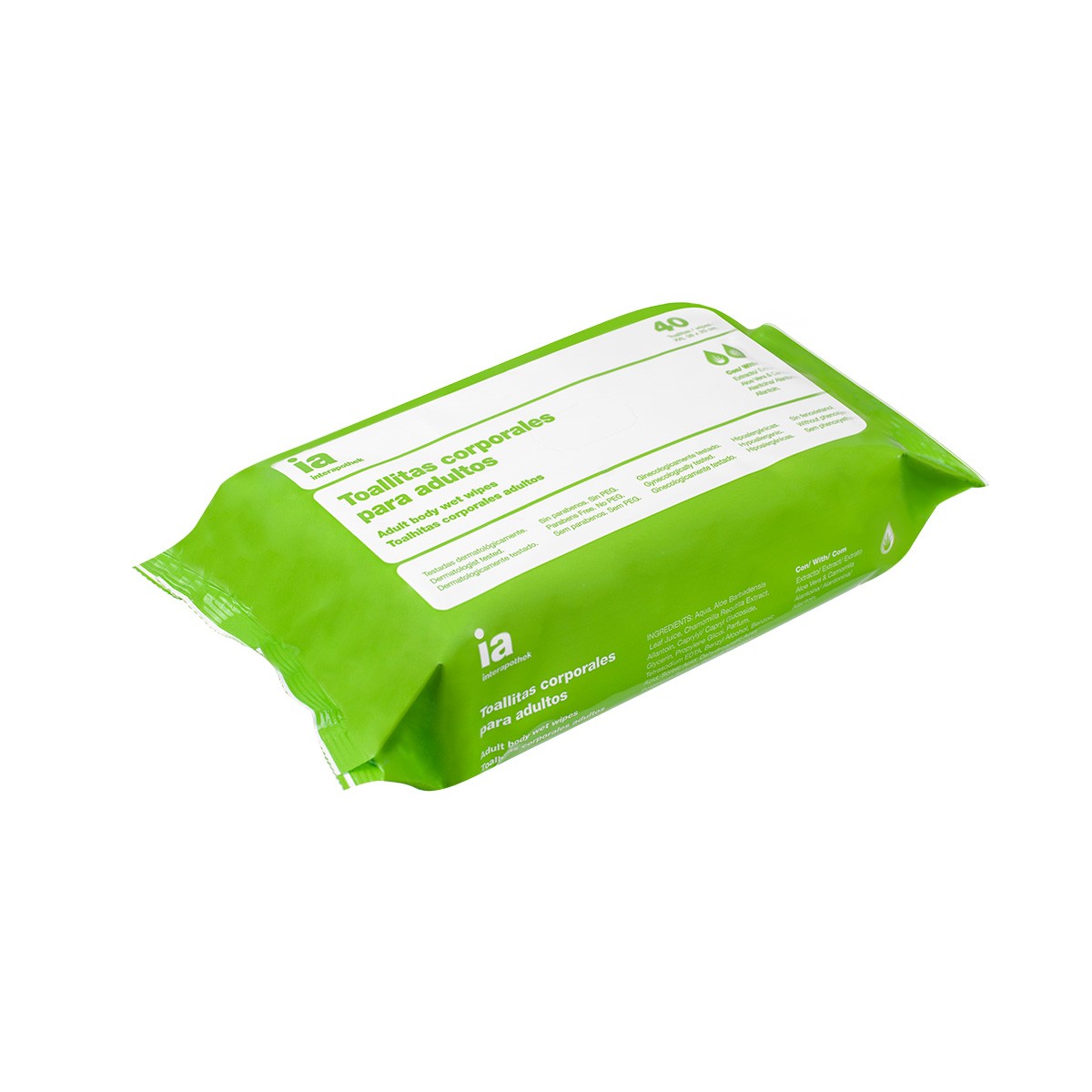 Interapothek toallitas adultos 40uds Imagen de Interapothek toallitas adultos 40uds
