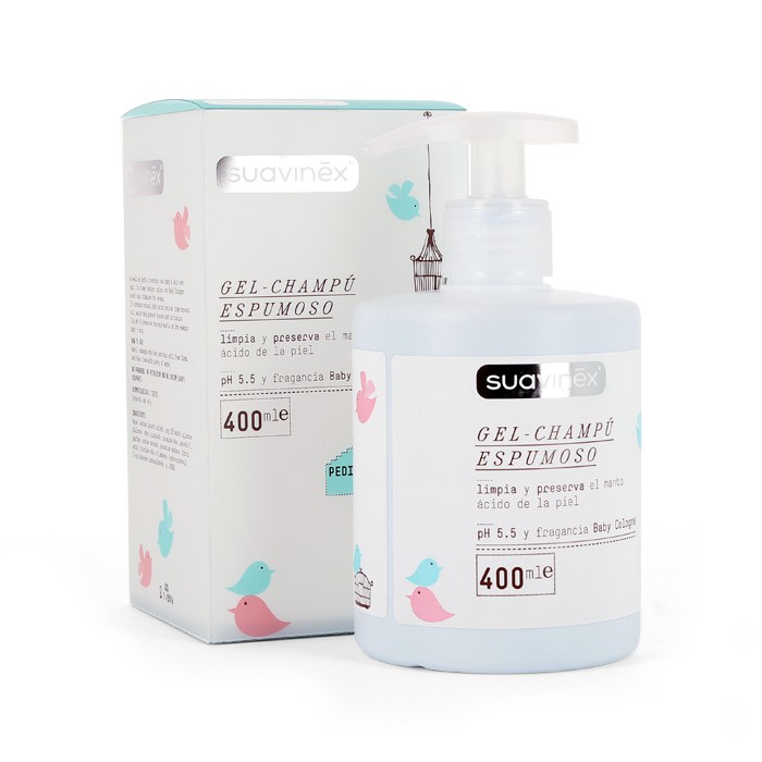 Suavinex gel champú espumoso 400ml Imagen de Suavinex gel champú espumoso 400ml
