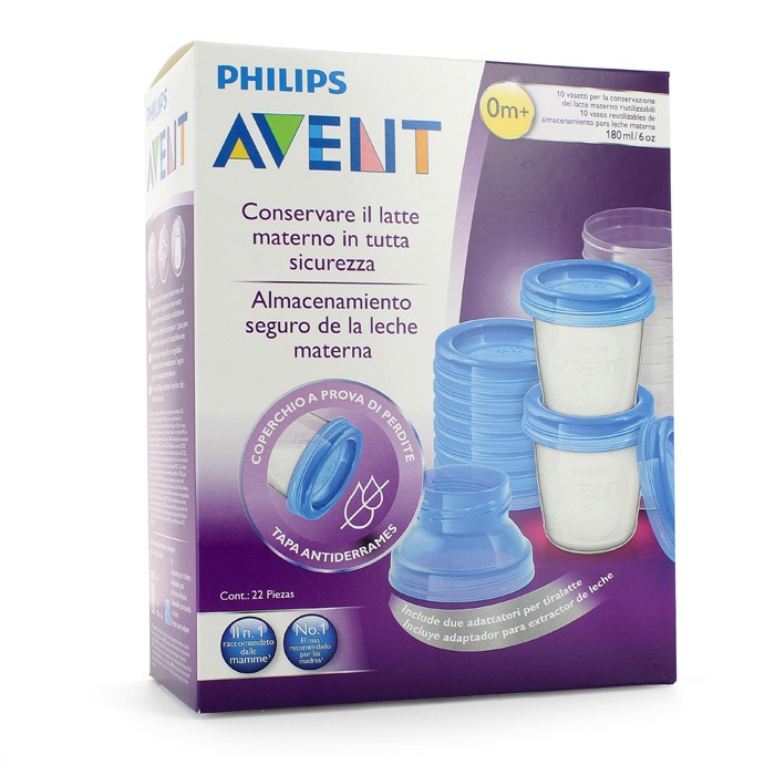 Avent Recipientes leche materna 10uds Imagen de Avent Recipientes leche materna 10uds