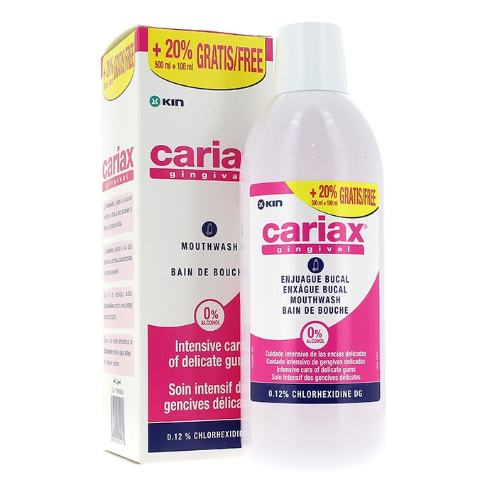 KIN CARIAX GINGIVAL ENJUAGUE 500ML+100ML Imagen de KIN CARIAX GINGIVAL ENJUAGUE 500ML+100ML