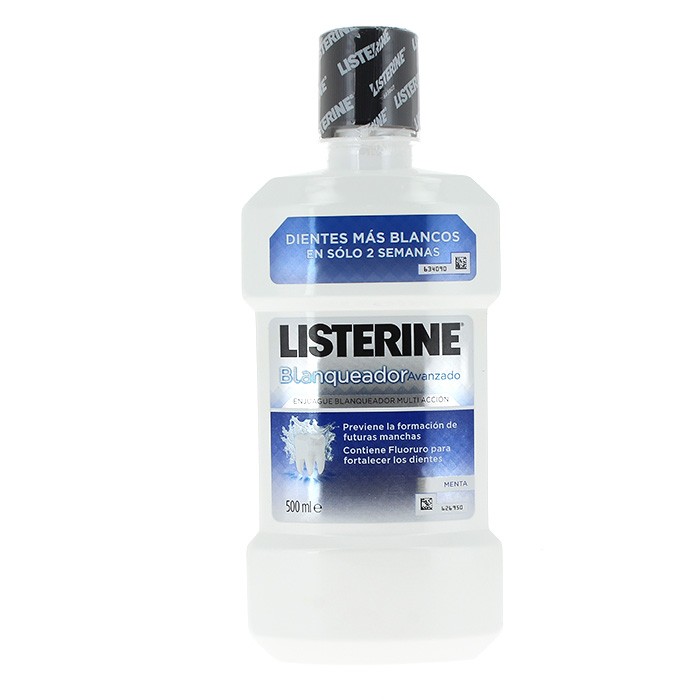 Listerine blanqueador avanzado 500 ml Imagen de Listerine blanqueador avanzado 500 ml
