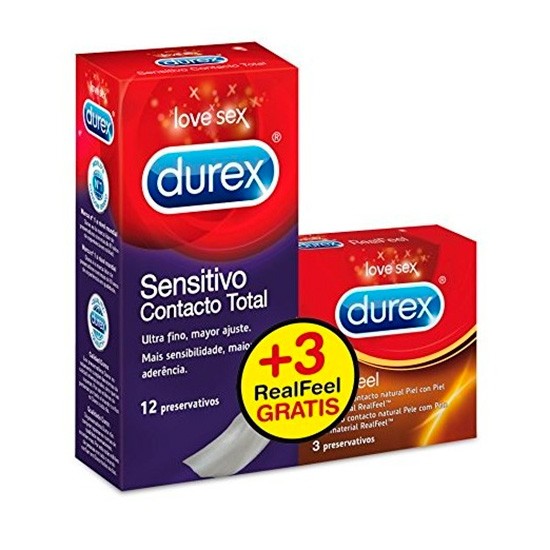 Durex preservativo contacto total 12uds+realfeel 3 Imagen de Durex preservativo contacto total 12uds+realfeel 3