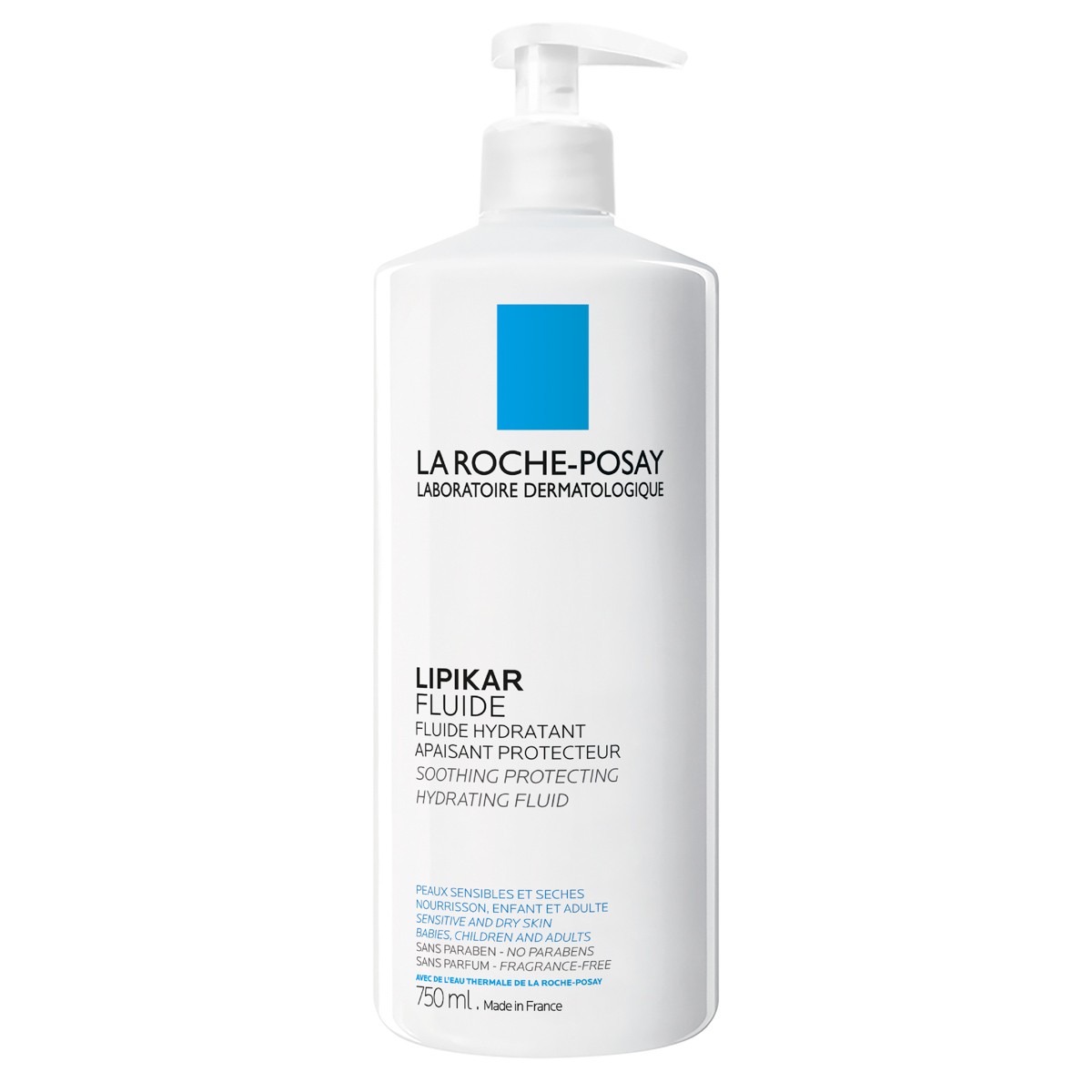 La Roche Posay Lipikar fluido hidratante piel normal/seca 750ml Imagen de La Roche Posay Lipikar fluido hidratante piel normal/seca 750ml