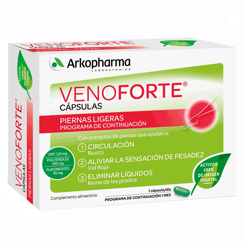 Arkopharma Venoforte 30 cápsulas Imagen de Arkopharma Venoforte 30 cápsulas