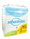 Sabanindas extra protect 60x60cm 20 und Imagen de Sabanindas extra protect 60x60cm 20 und