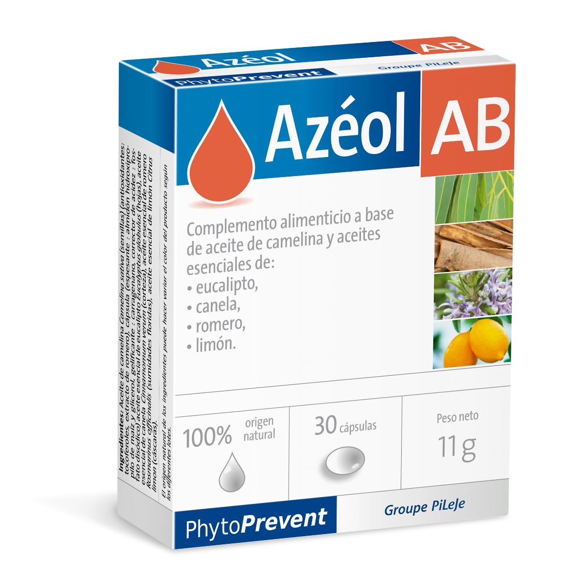 Pileje Azeol ab 30 cápsulas Imagen de Pileje Azeol ab 30 cápsulas