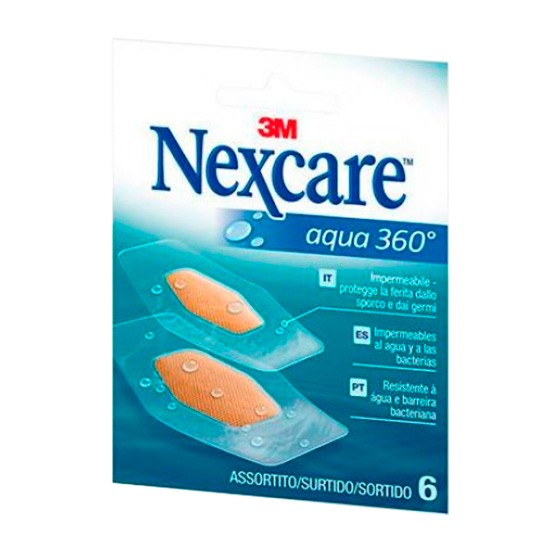Nexcare Aqua Clear apósitos 6u Imagen de Nexcare Aqua Clear apósitos 6u