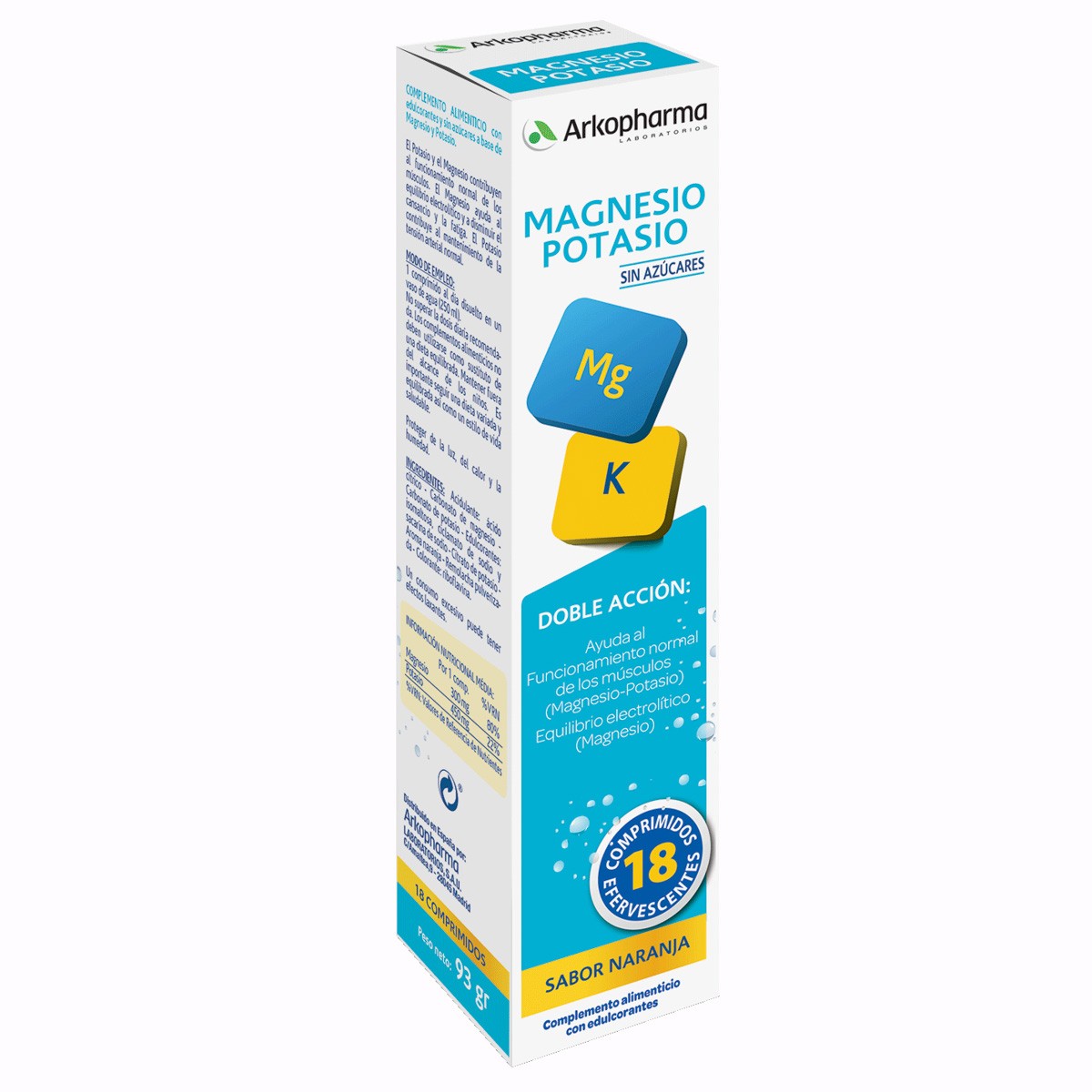 Arkovital magnesio potasio 18 comprimidos eferv Imagen de Arkovital magnesio potasio 18 comprimidos eferv