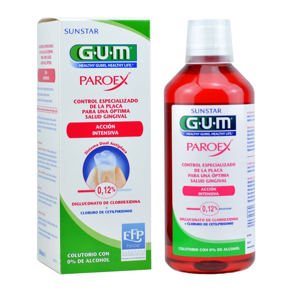 Gum Paroex colutorio tratamiento intensivo 500ml Imagen de Gum Paroex colutorio tratamiento intensivo 500ml