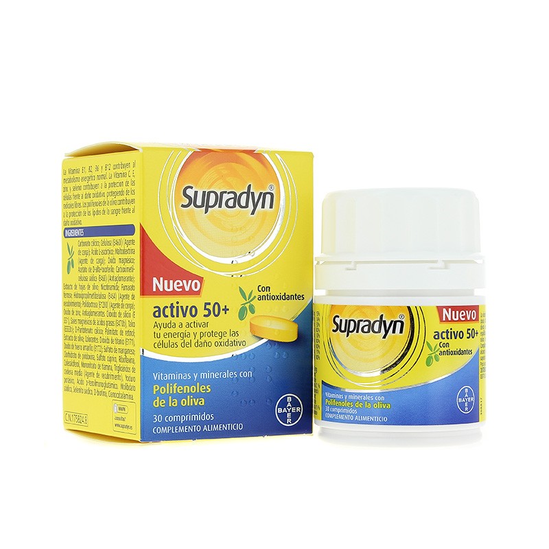 SUPRADYN VITAL 50+ ANTIOX 30 COMPRIMIDOS Imagen de SUPRADYN VITAL 50+ ANTIOX 30 COMPRIMIDOS