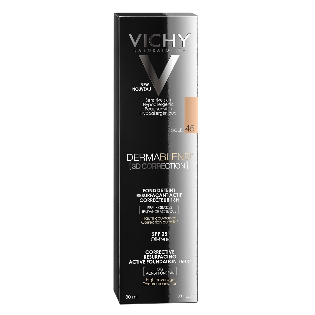 Vichy dermablend maquillaje corrector 3D oil free nº 45 30ml Imagen de Vichy dermablend maquillaje corrector 3D oil free nº 45 30ml