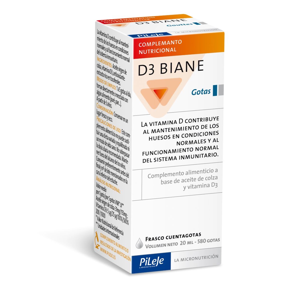 Pileje D3 biane 20ml Imagen de Pileje D3 biane 20ml