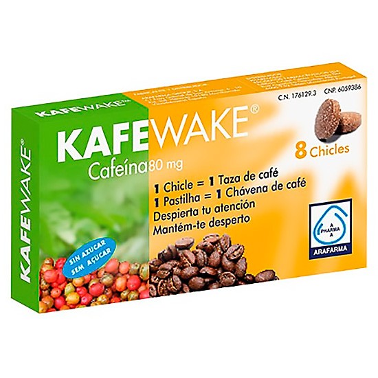 Kafewake cafeina 8 chicles Imagen de Kafewake cafeina 8 chicles