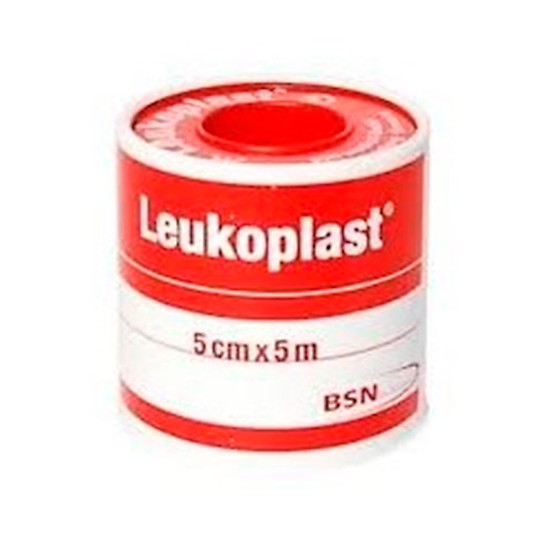 Leukoplast esparadrapo blanco 5m x 5cm Imagen de Leukoplast esparadrapo blanco 5m x 5cm
