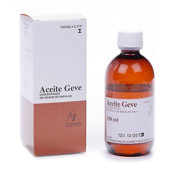 Geve Neo aceite higado bacalao 150ml Imagen de Geve Neo aceite higado bacalao 150ml