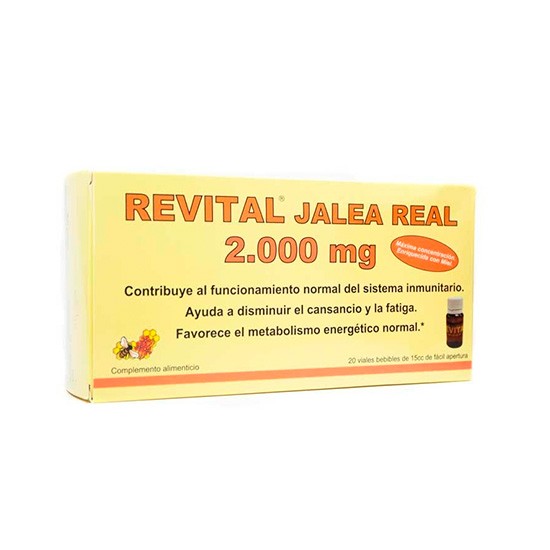 Revital jalea real 2000mg 20 viales bebibles Imagen de Revital jalea real 2000mg 20 viales bebibles