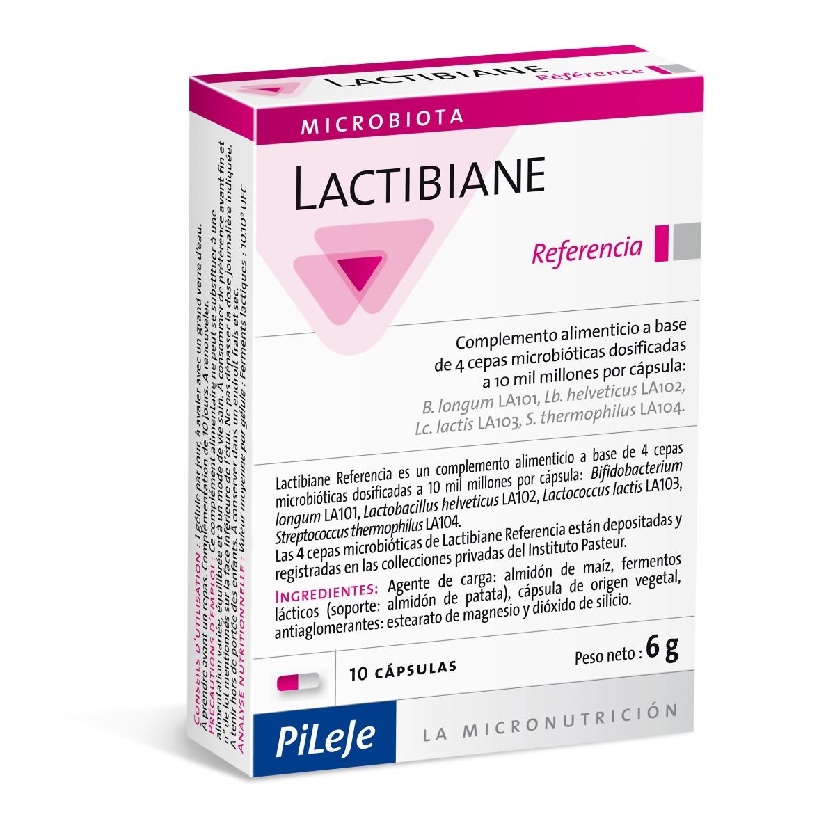 Pileje lactibiane reference 10 cápsulas Imagen de Pileje lactibiane reference 10 cápsulas