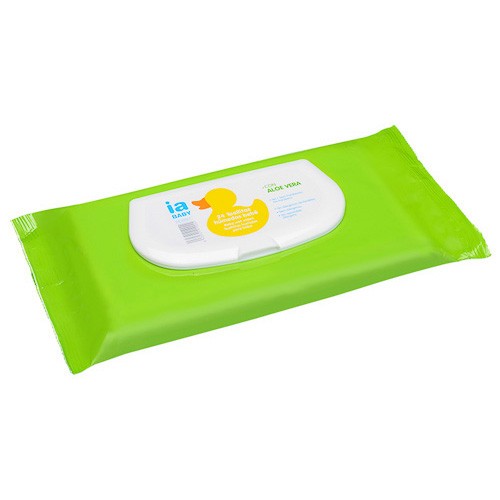 Interapothek toallitas bebé aloe vera 24uds Imagen de Interapothek toallitas bebé aloe vera 24uds