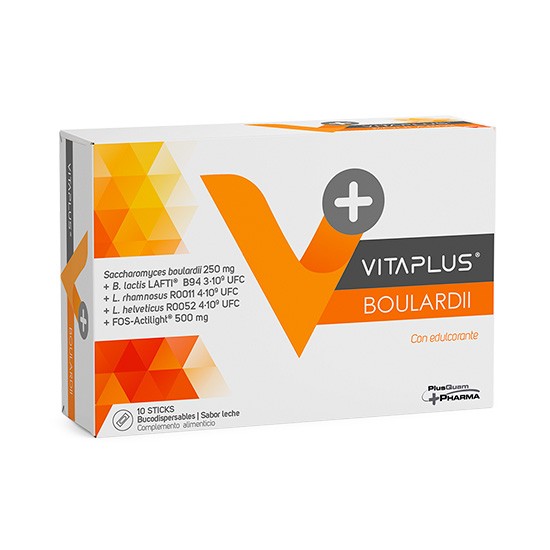 Vitaplus boulardii 10 sticks bucodispersables Imagen de Vitaplus boulardii 10 sticks bucodispersables