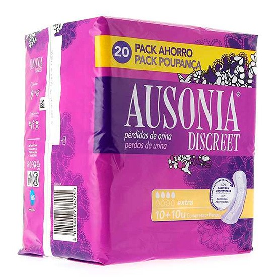 AUSONIA DISCREET EXTRA 20 UDS Imagen de AUSONIA DISCREET EXTRA 20 UDS