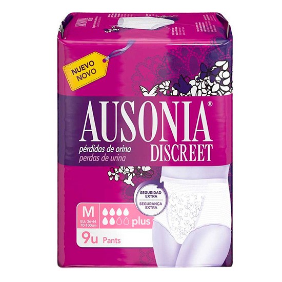 Ausonia discreet pants plus t/m 9 uds Imagen de Ausonia discreet pants plus t/m 9 uds