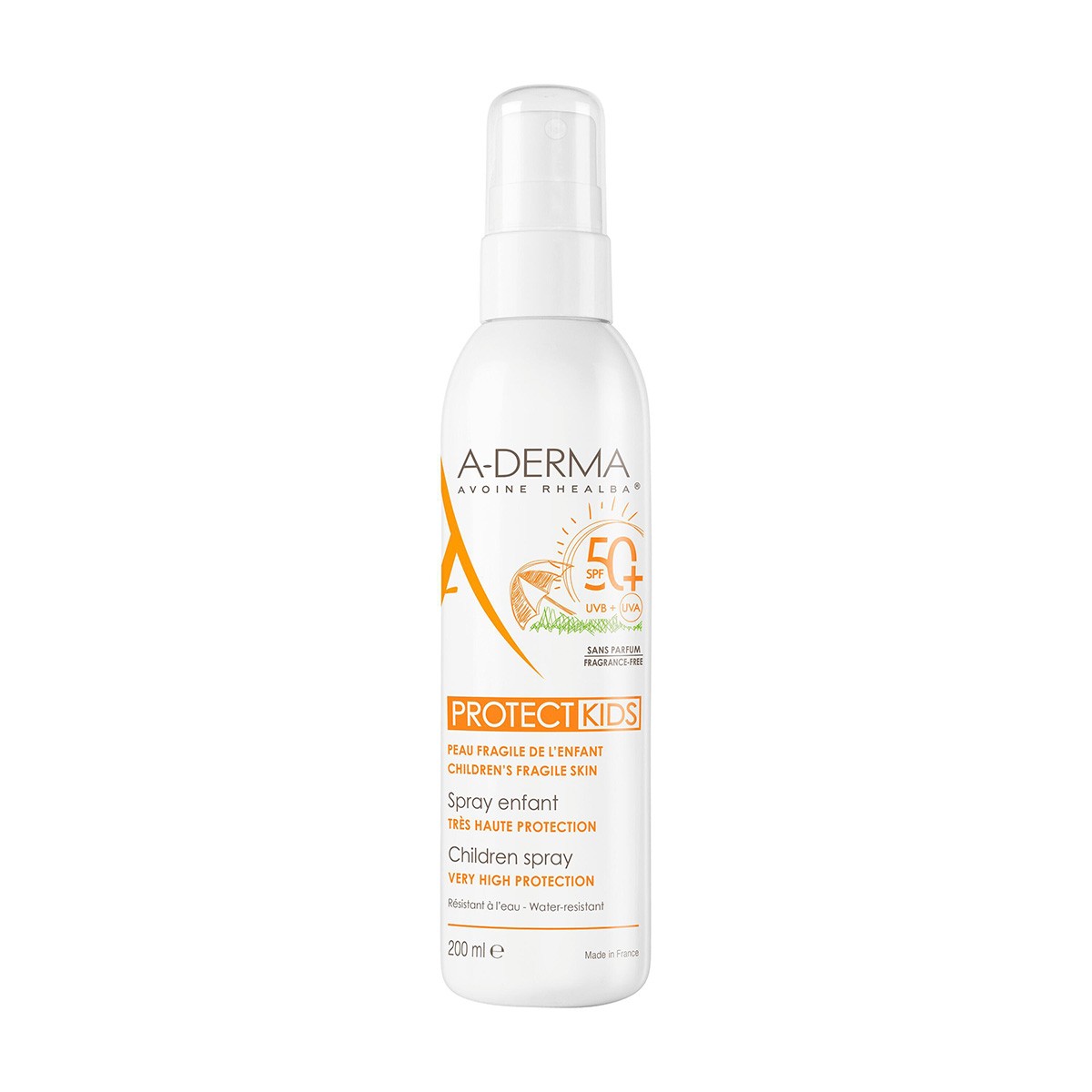Aderma protect niños spray 50+ 200ml Imagen de Aderma protect niños spray 50+ 200ml