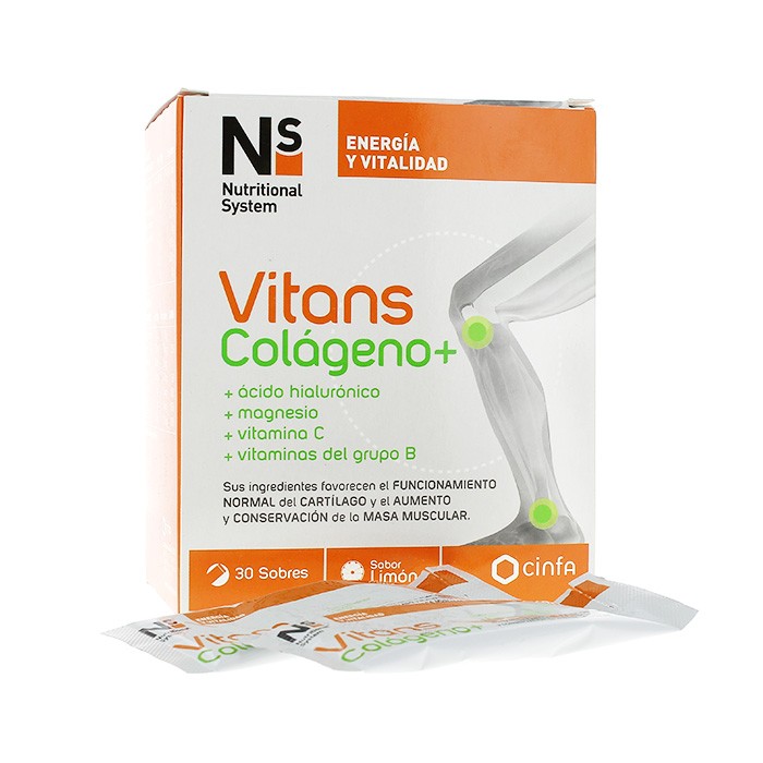 N+S COLAGENO 30 SOBRES SABOR LIMON Imagen de N+S COLAGENO 30 SOBRES SABOR LIMON