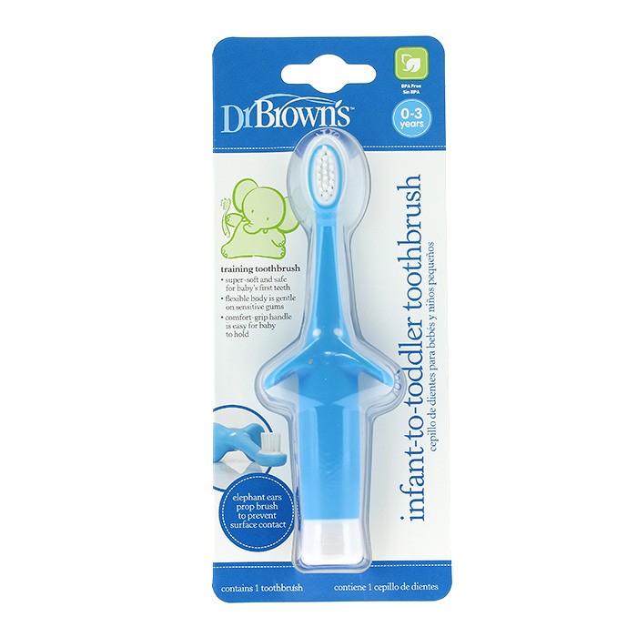 Dr.Brown's cepillo de dientes azul 0-3 años Imagen de Dr.Brown's cepillo de dientes azul 0-3 años