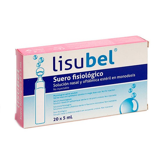Lisubel suero fisiologico 20 monod x 5ml Imagen de Lisubel suero fisiologico 20 monod x 5ml