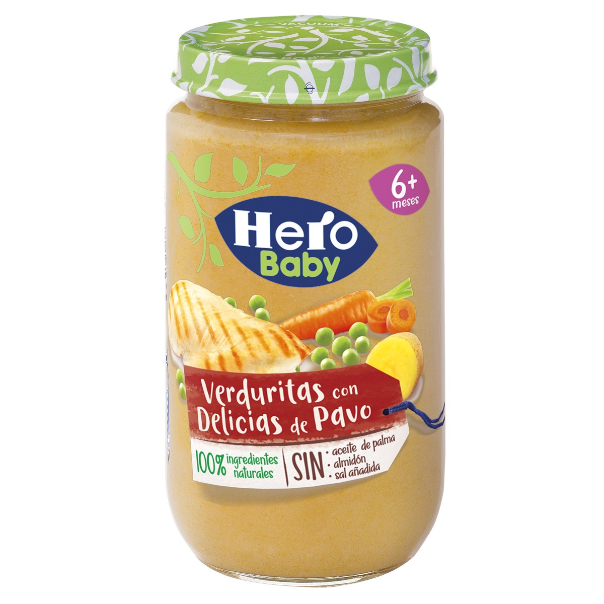 Hero Baby Pedialac verduritas tiernas con pavo 250g Imagen de Hero Baby Pedialac verduritas tiernas con pavo 250g