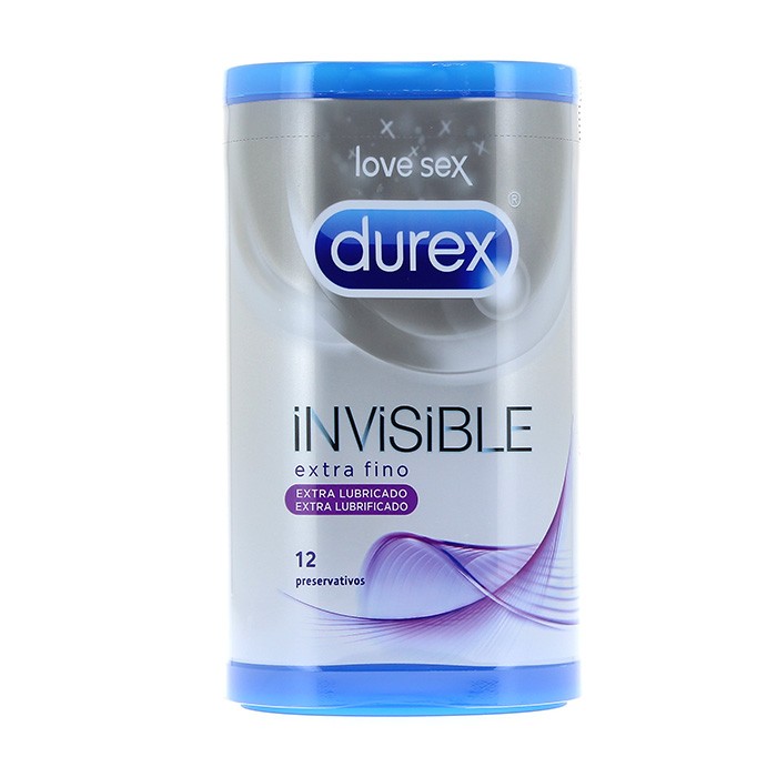 PRESERVA.DUREX INVISIBLE LUBRICADO 12UDS Imagen de PRESERVA.DUREX INVISIBLE LUBRICADO 12UDS