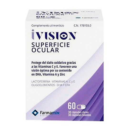 Ivision superficie ocular 30 cápsulas duras+ 30 cápsulas blandas Imagen de Ivision superficie ocular 30 cápsulas duras+ 30 cápsulas blandas
