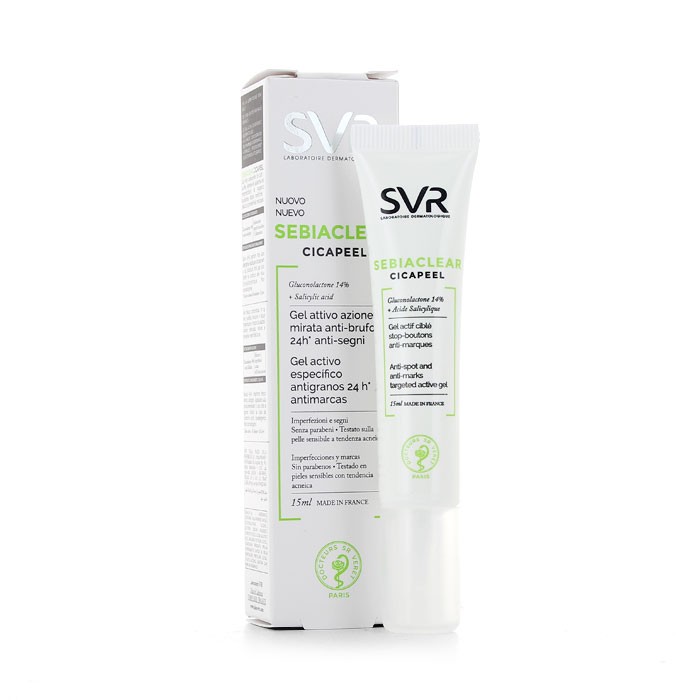 SVR Sebiaclear cicapeel gel activo 15ml Imagen de SVR Sebiaclear cicapeel gel activo 15ml