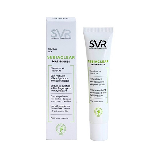SVR Sebiaclear matificante+pores matificante antiporos 40ml Imagen de SVR Sebiaclear matificante+pores matificante antiporos 40ml