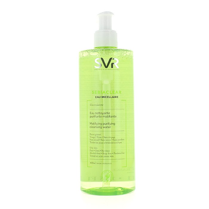 SVR Sebiaclear agua micelar matificante 400ml Imagen de SVR Sebiaclear agua micelar matificante 400ml