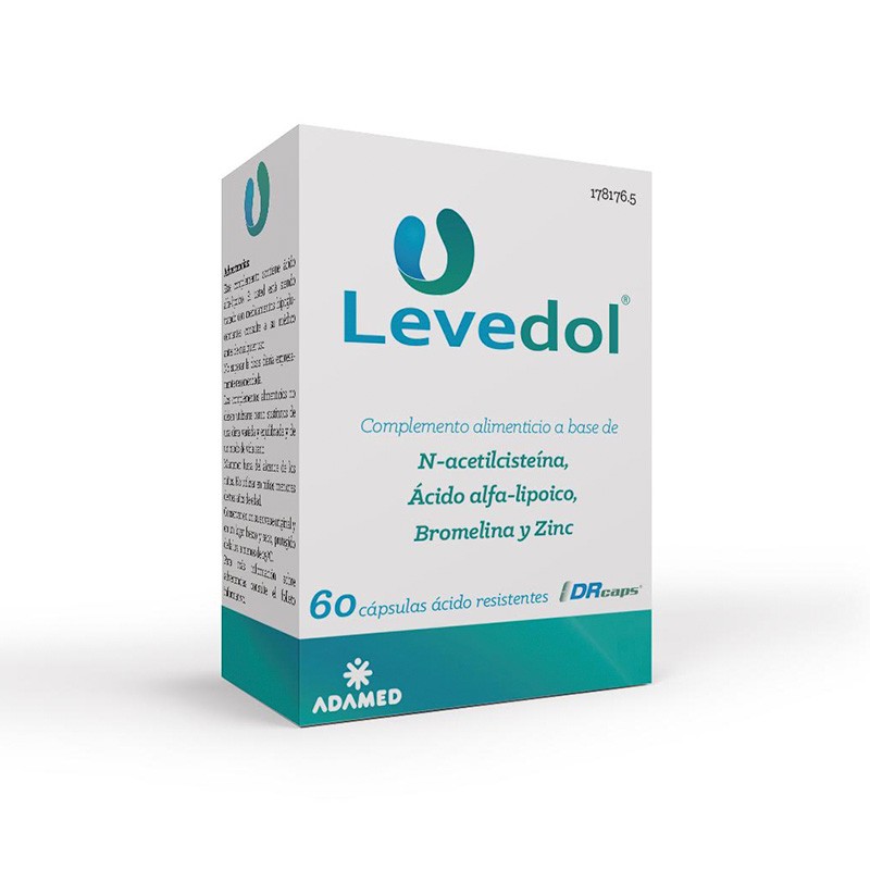 LEVEDOL 60 CAPSULAS ACIDO RESISTENTES Imagen de LEVEDOL 60 CAPSULAS ACIDO RESISTENTES