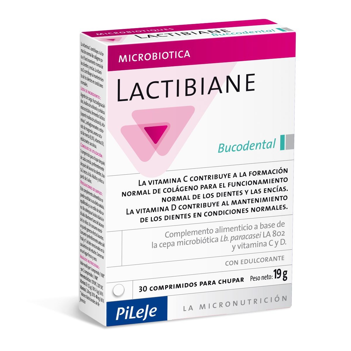 Pileje lactibiane bucodental 30 comprimidos para chupar Imagen de Pileje lactibiane bucodental 30 comprimidos para chupar