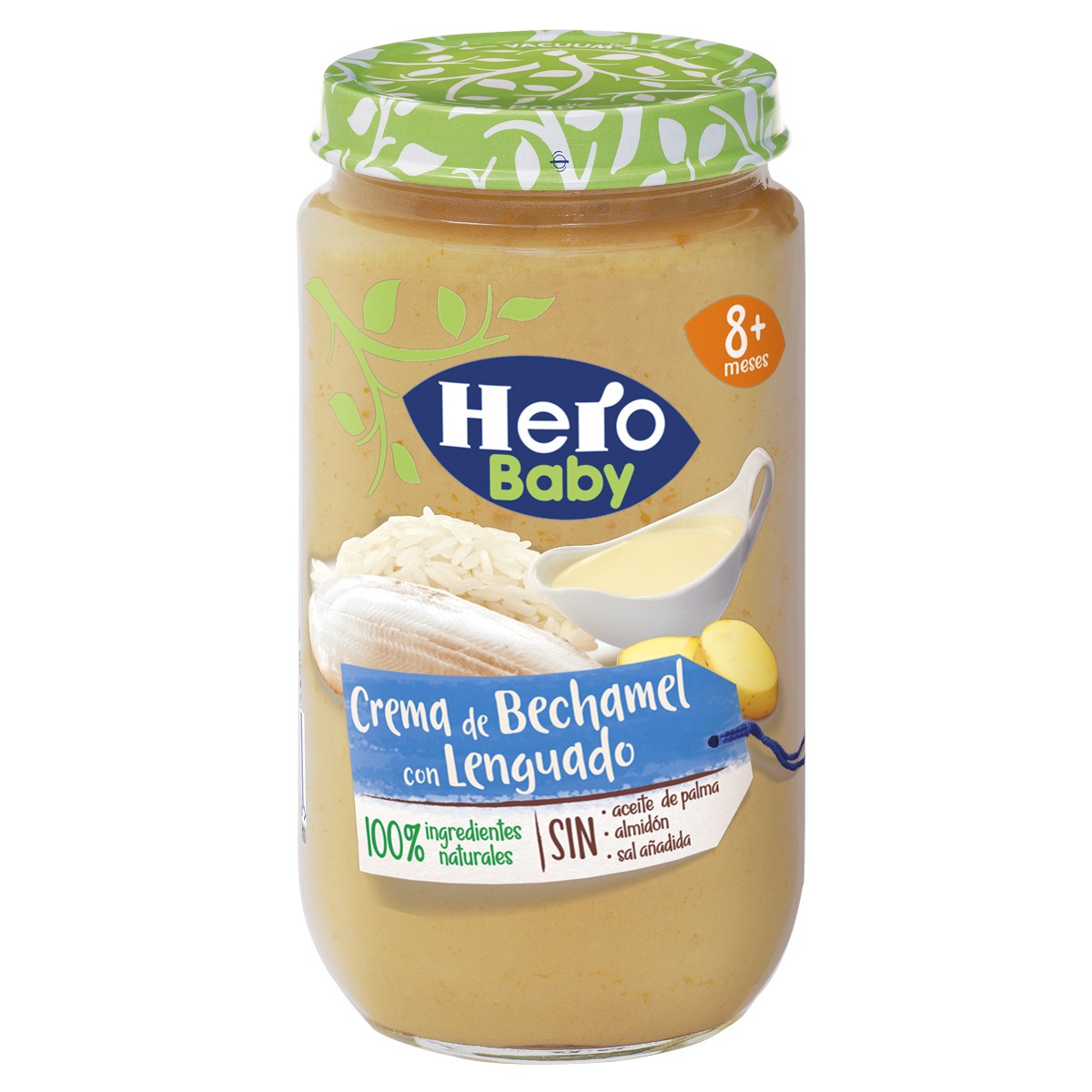 Hero tarrito de crema bechamel con lenguado 235g Imagen de Hero tarrito de crema bechamel con lenguado 235g
