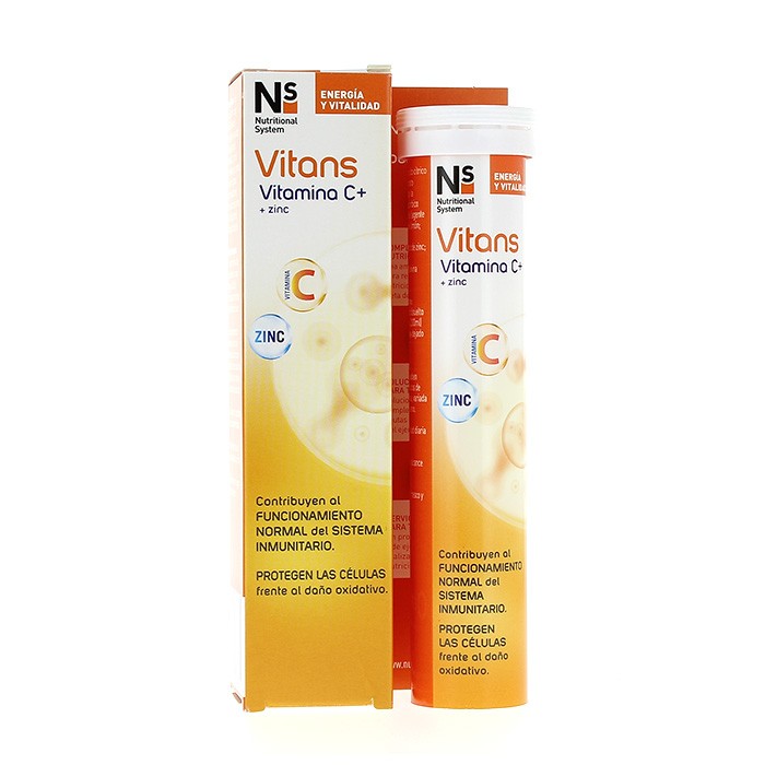 N+S VITANS VITAMINA C+ 20 COM. EFERVESC. Imagen de N+S VITANS VITAMINA C+ 20 COM. EFERVESC.