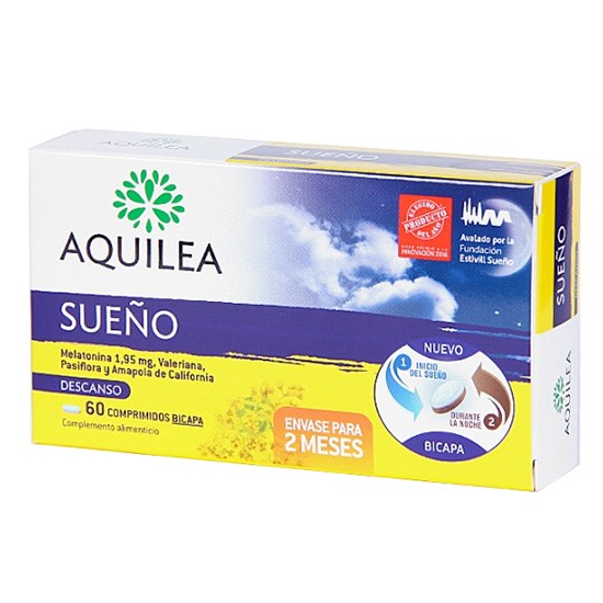 Aquilea Sueño 1,95mg 60 comprimidos Imagen de Aquilea Sueño 1,95mg 60 comprimidos