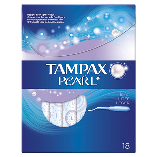 Tampax tampones pearl lites 18 uds Imagen de Tampax tampones pearl lites 18 uds