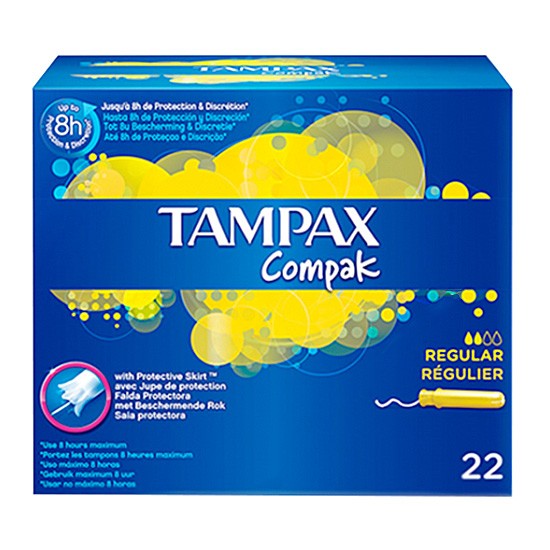 Tampax tampones compak regular 22u Imagen de Tampax tampones compak regular 22u